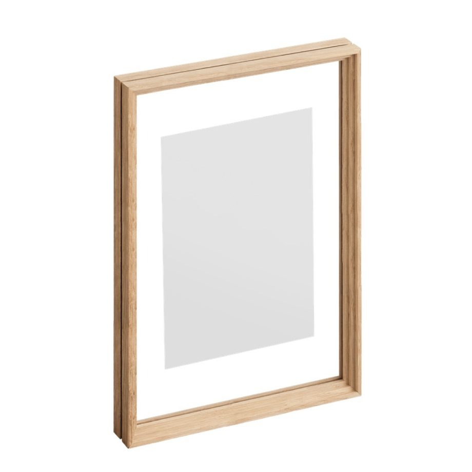 Moebe standing frame lijst A4 in licht eikenhout