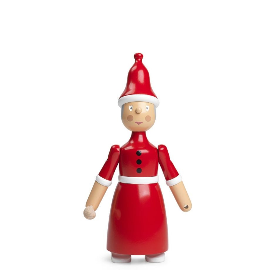 KAY BOJESEN Santa Clara houten ms Santa kerstvrouw met lepel in de hand