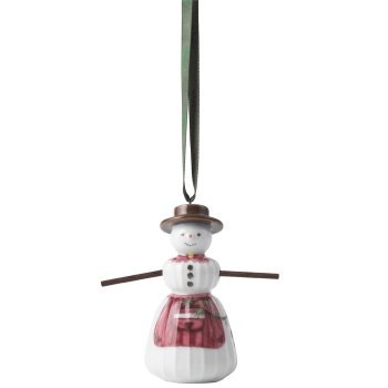 Kähler Snowwoman sneeuwpop kersthanger uit de Hammershøi Christmas collectie