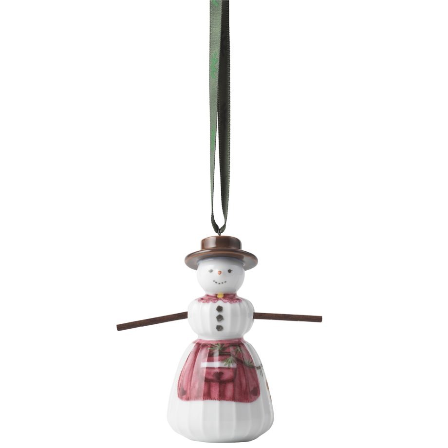 Kähler Snowwoman sneeuwpop kersthanger uit de Hammershøi Christmas collectie