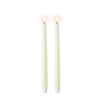 Uyuni led dinerkaars in ivory gebroken wit wax