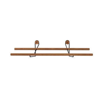 We Do Wood Schoenenrek in eikenhout en zwart metaal