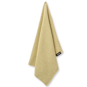 Gebreide Humdakin keukenhanddoek in de lichtgroene kleur Floral Harmony